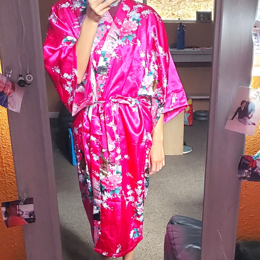 Silk robe